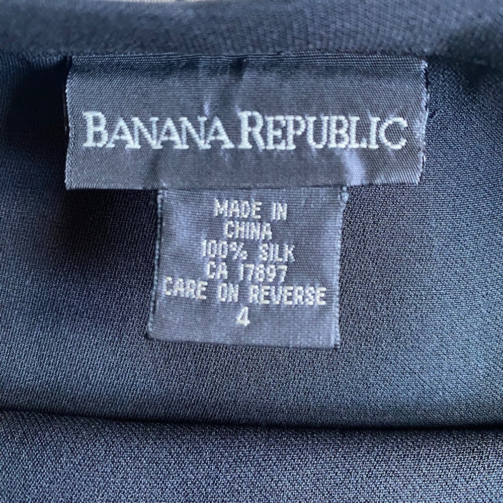 Banana Republic black silk crepe wrap maxi skirt Size 4 - Picture 14 of 15
